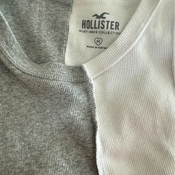 Hollister grey and white tank - Picture 3 of 3